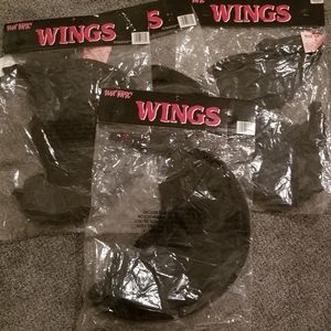2pairs of Black Hot Topics Wings New Sealed Cosplay Fun Dress Up